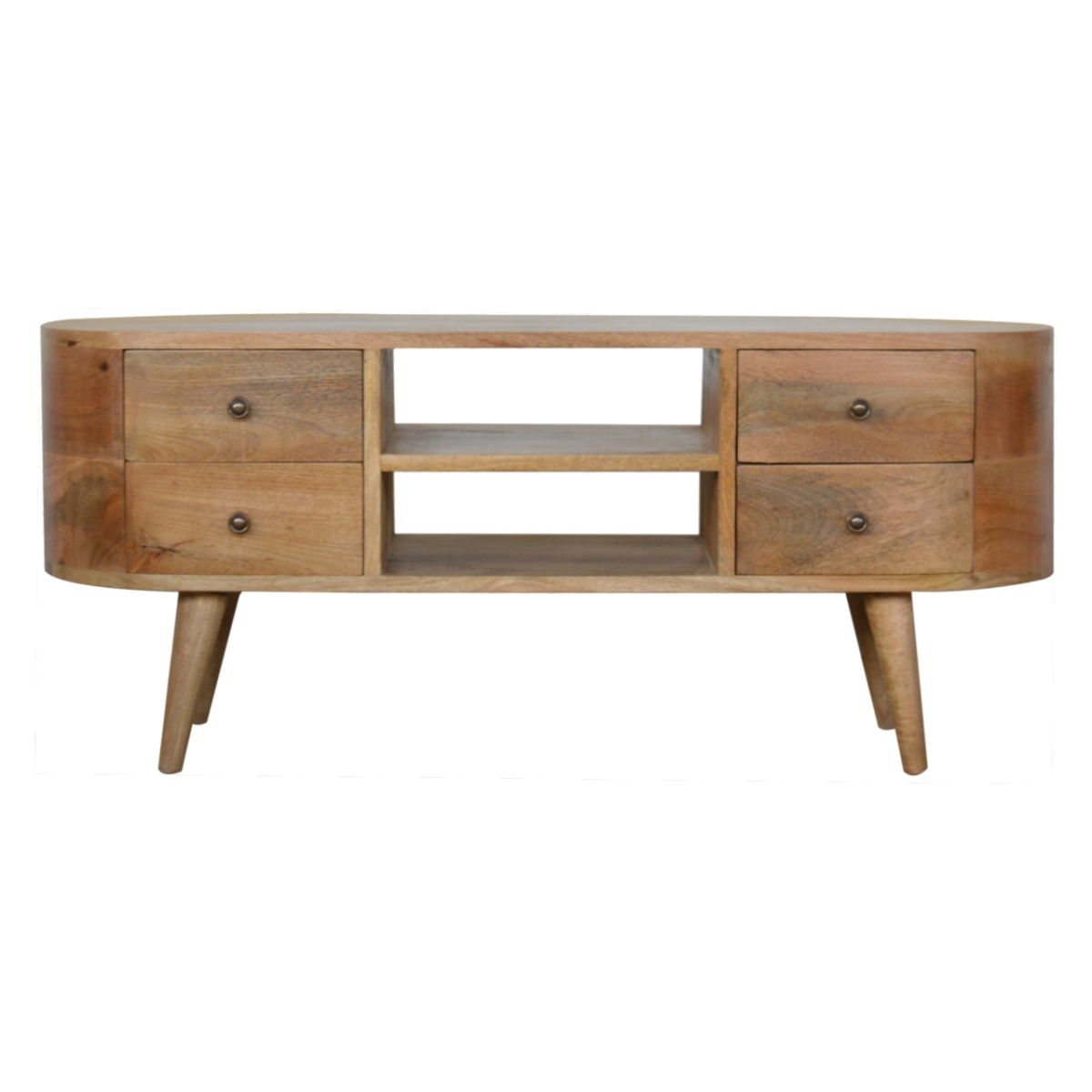 Artisan Furniture Solid Wood Rounded Entertainment Unit