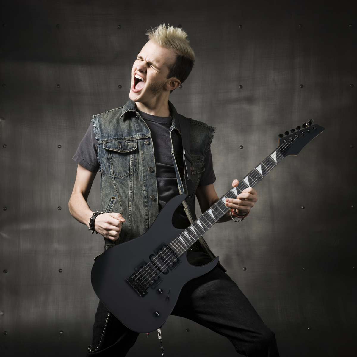 170 Model 39in Electric Guitar  HSH Pickups Black complete starter kit suit for Hard Rock