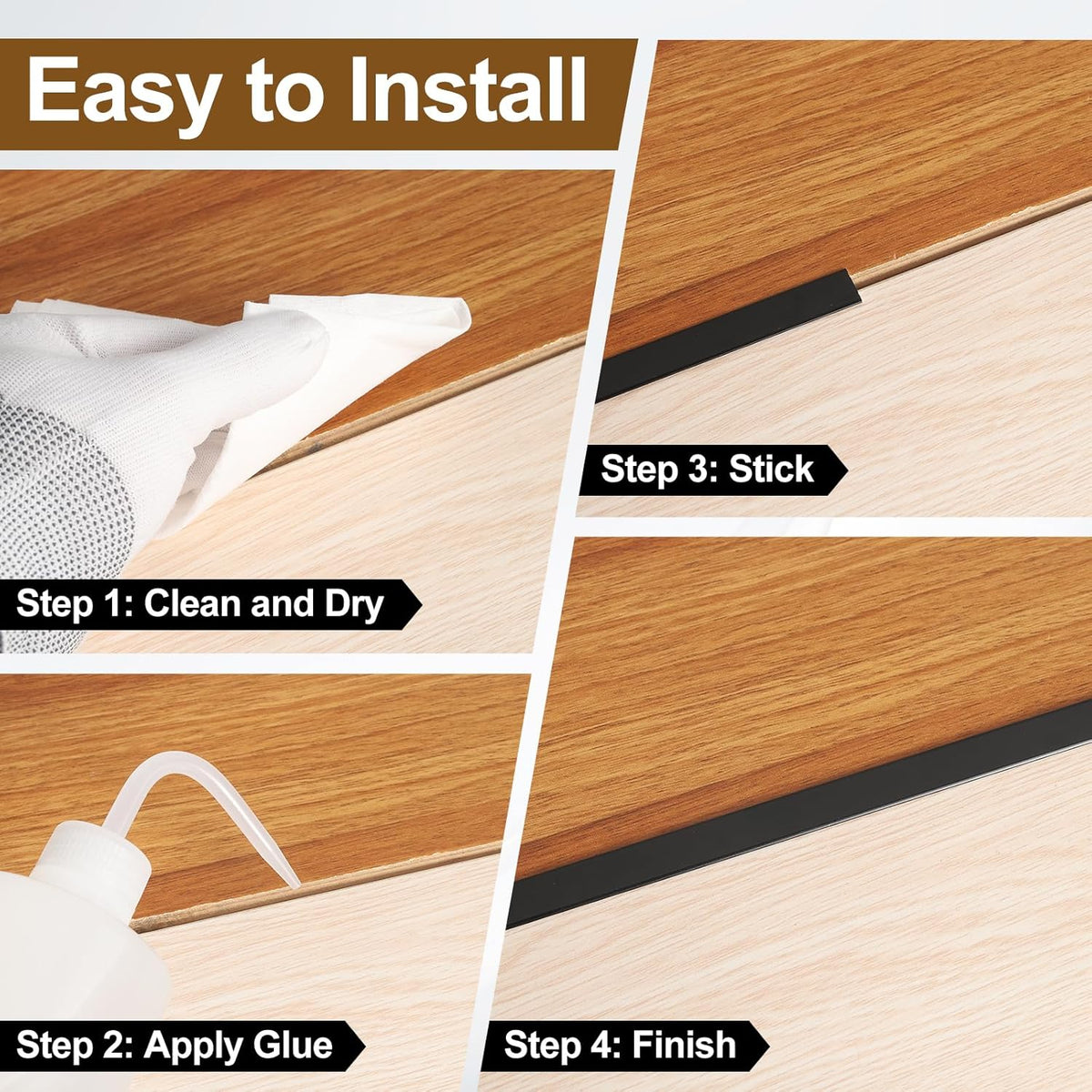 Floor Transition Strips Aluminium 3pcs 2.9ft Vinyl Laminate Trim Silver