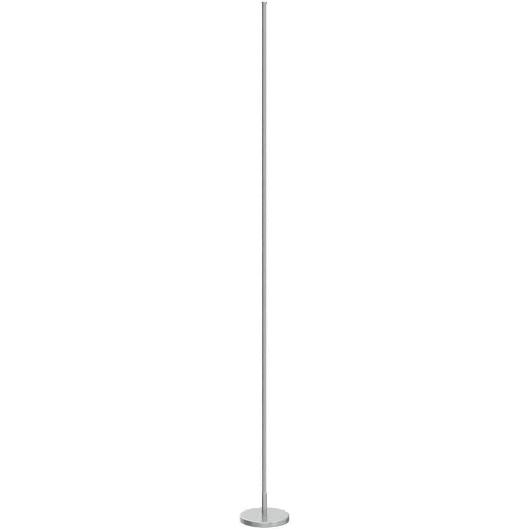 TACAHE Silver Corner Floor Lamp – Dimmable LED Mood Light with Remote, 57"