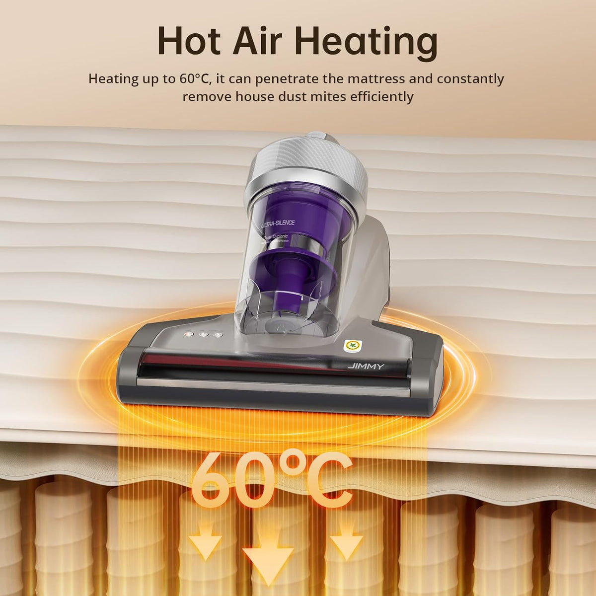 JIMMY JV35 Mattress Vacuum Cleaner 700W Anti Dust Mite UV Light Handheld 14KPa