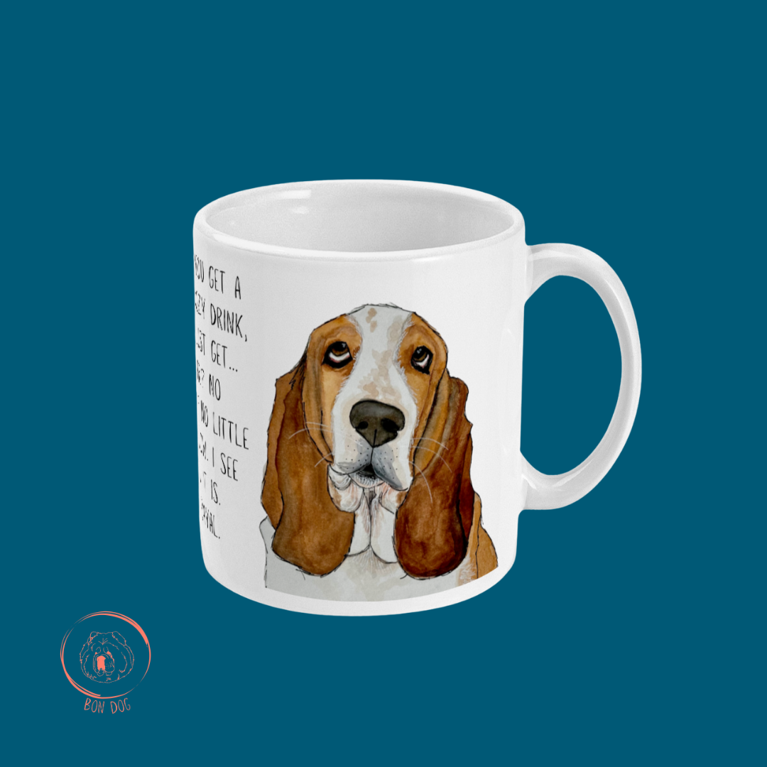 Basset Hound Betrayal Mug – Where’s My Biscuit?