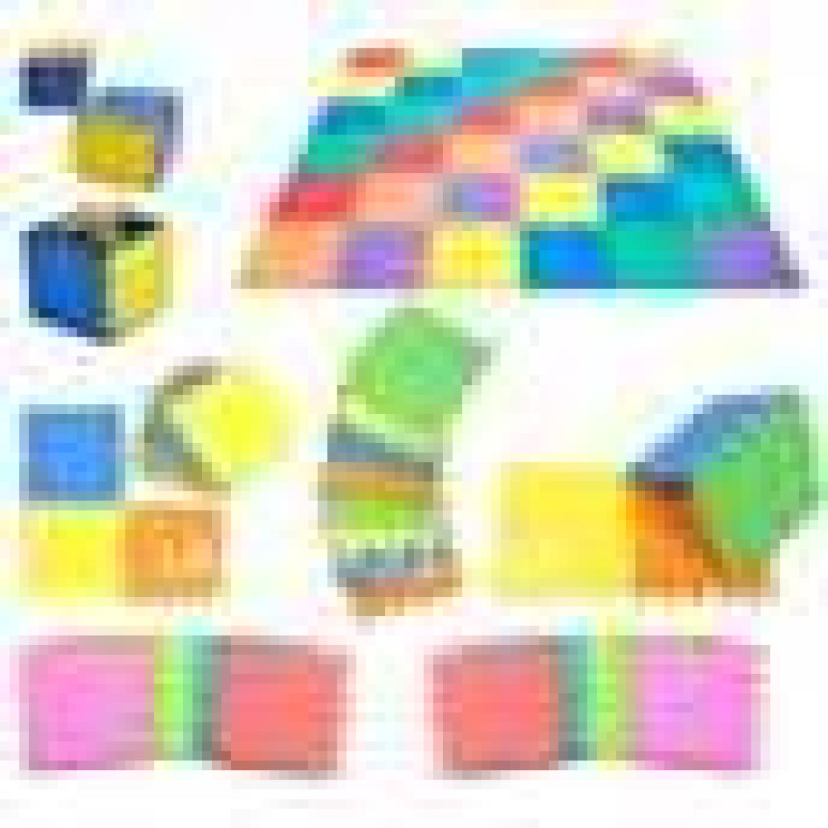 2 PACKS MULTICOLOR EVA INTERLOCKING Mat 30 x 30