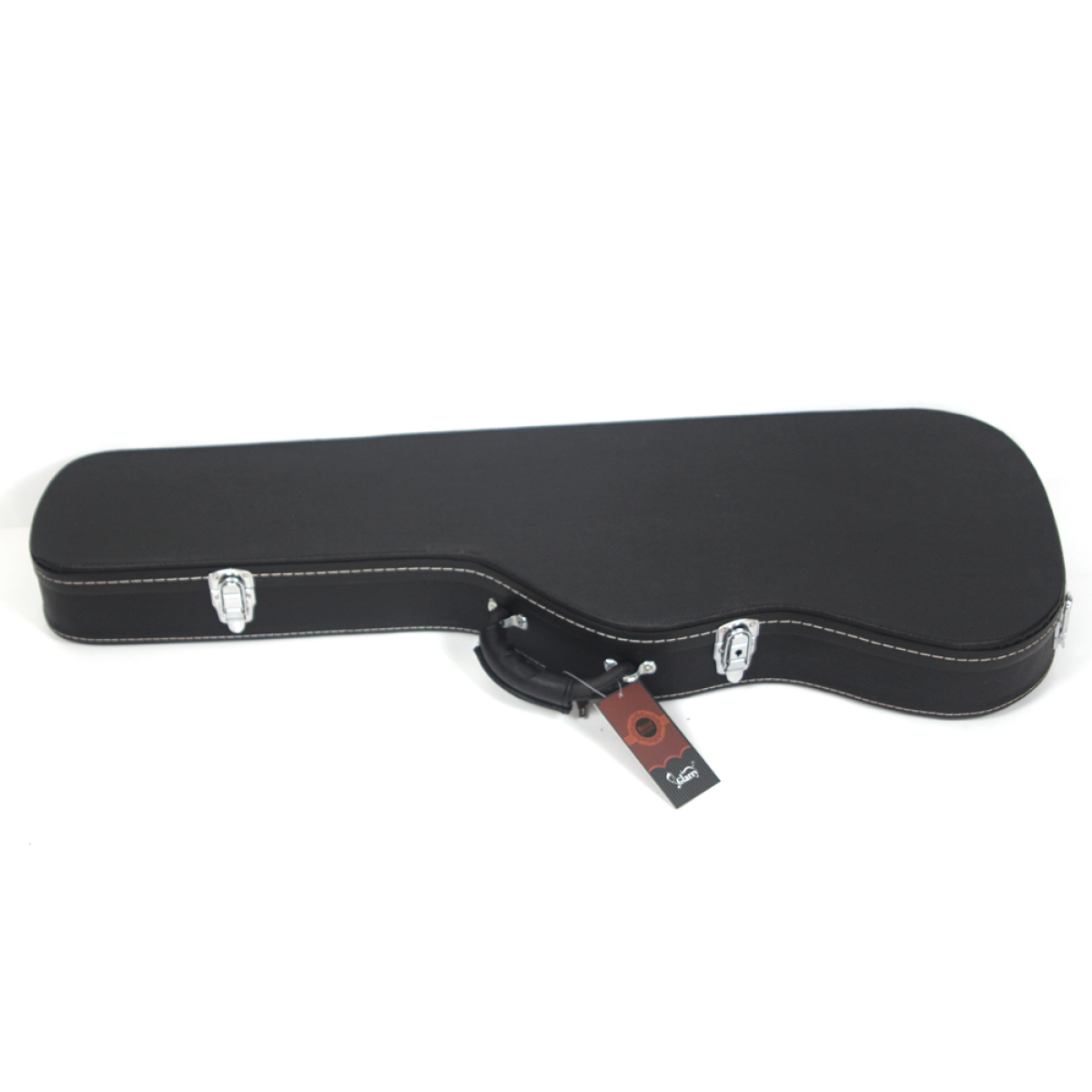ST High Grade Electric Guitar Hard Case Microgroove Flat Surface Straight Flange Black