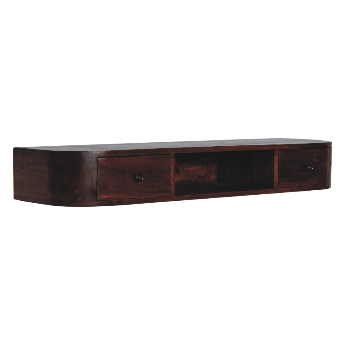Artisan Furniture Solid Wood Lunar 2 Drawer Wall Mounted Console