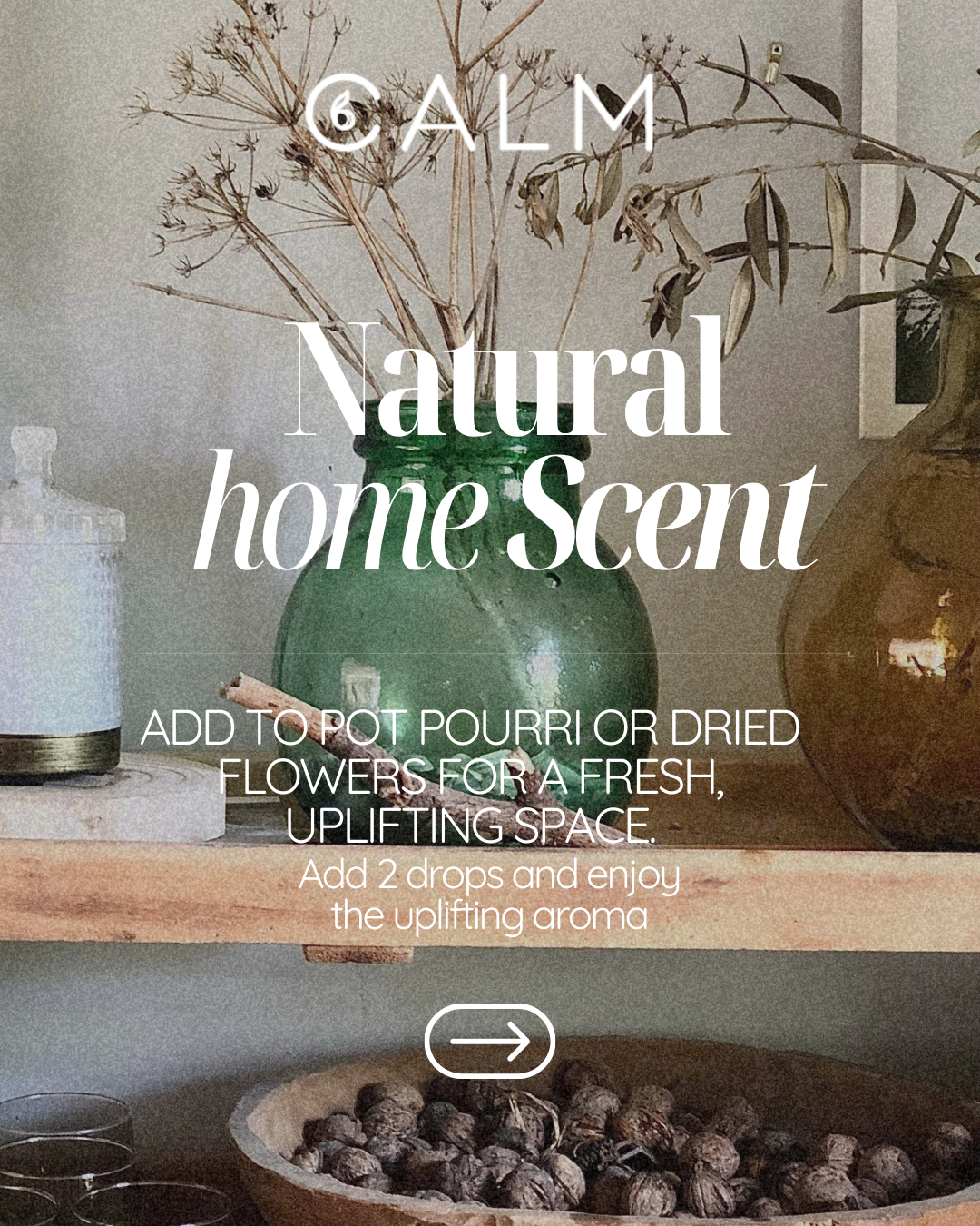 Breathe Calm – Stress Relief & Uplift Blend with Sweet Orange, Lavender & Frankincense