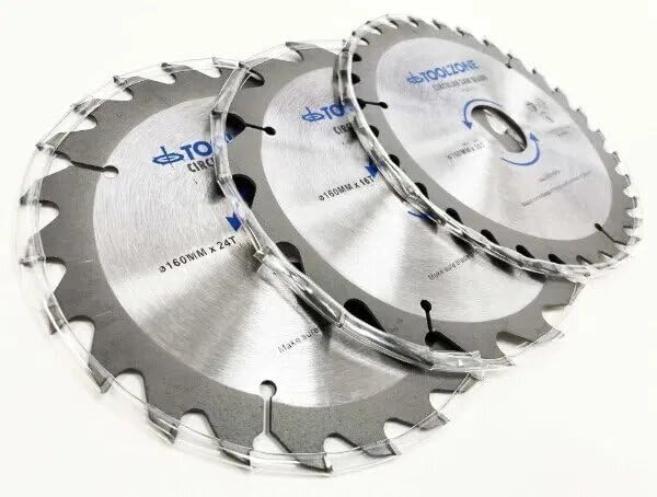 165mm Circular Saw Blade Set 3 Piece TCT Wood Cutting Blades