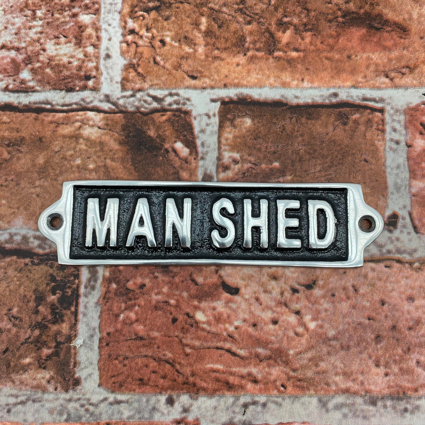 18CM MAN SHED WALL SIGN