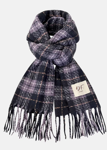 All-match Plaid Imitation Cashmere Women's Warm Scarf