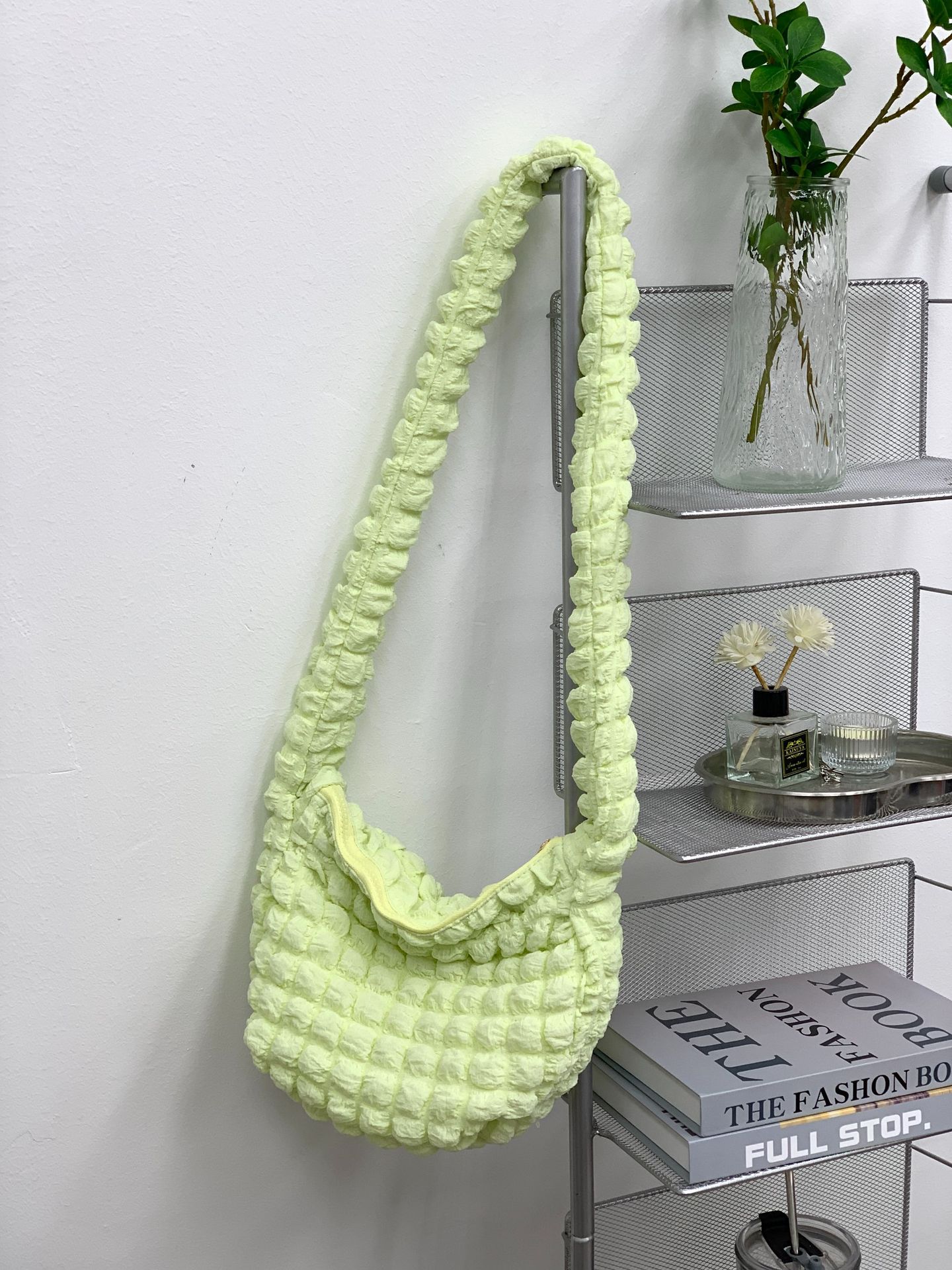 Women's Fashion Casual Rhombus Pleated Crossbody Bag