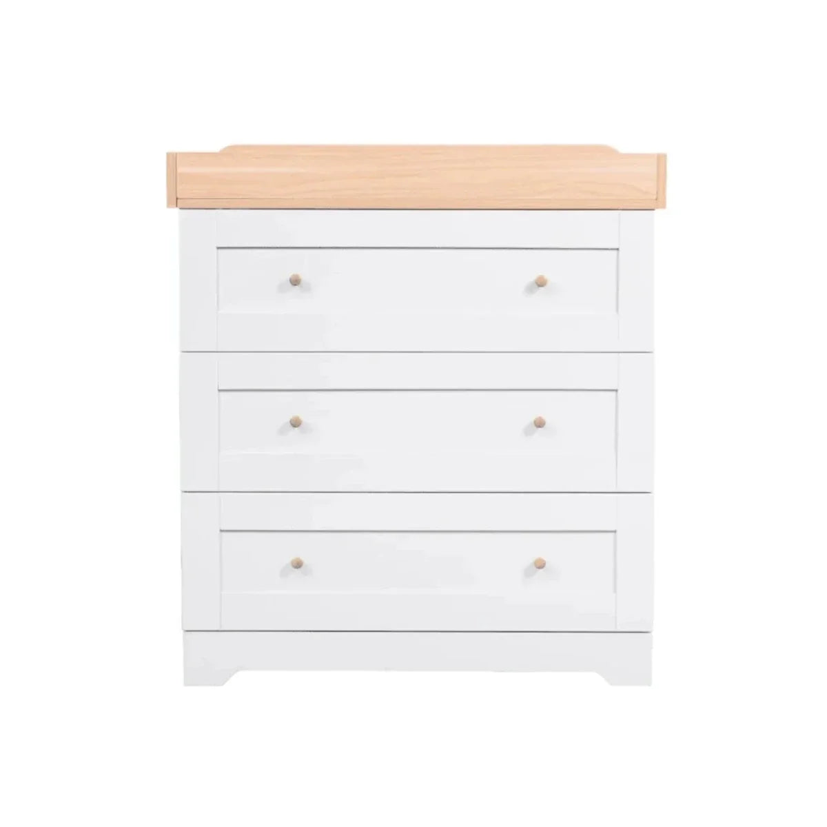 Tutti Bambini Malmo Cot Bed with Rio 3 pcs Furniture Set - Dove Grey/Honey Oak