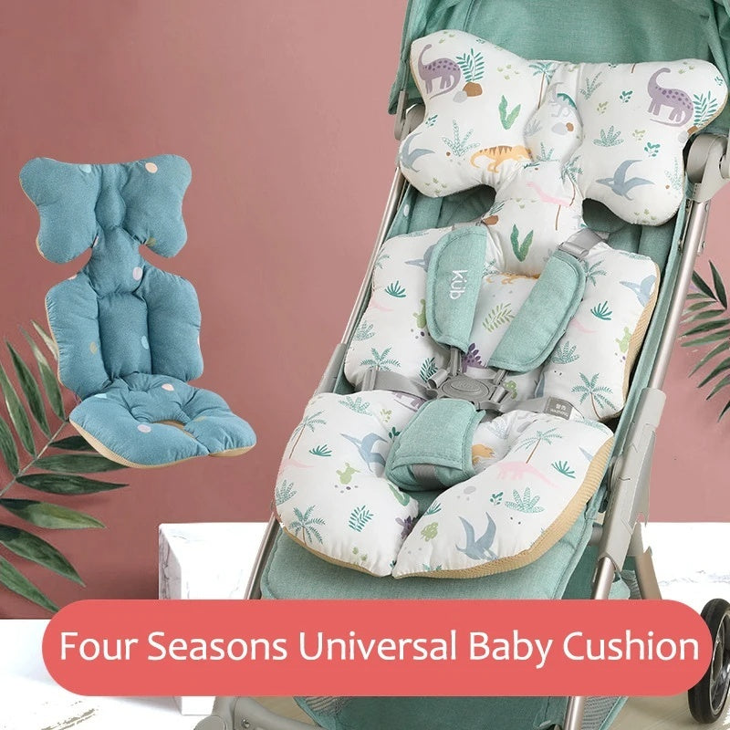 MyPuffii Cotton Baby Stroller Cushion - Soft Autumn Winter Padding