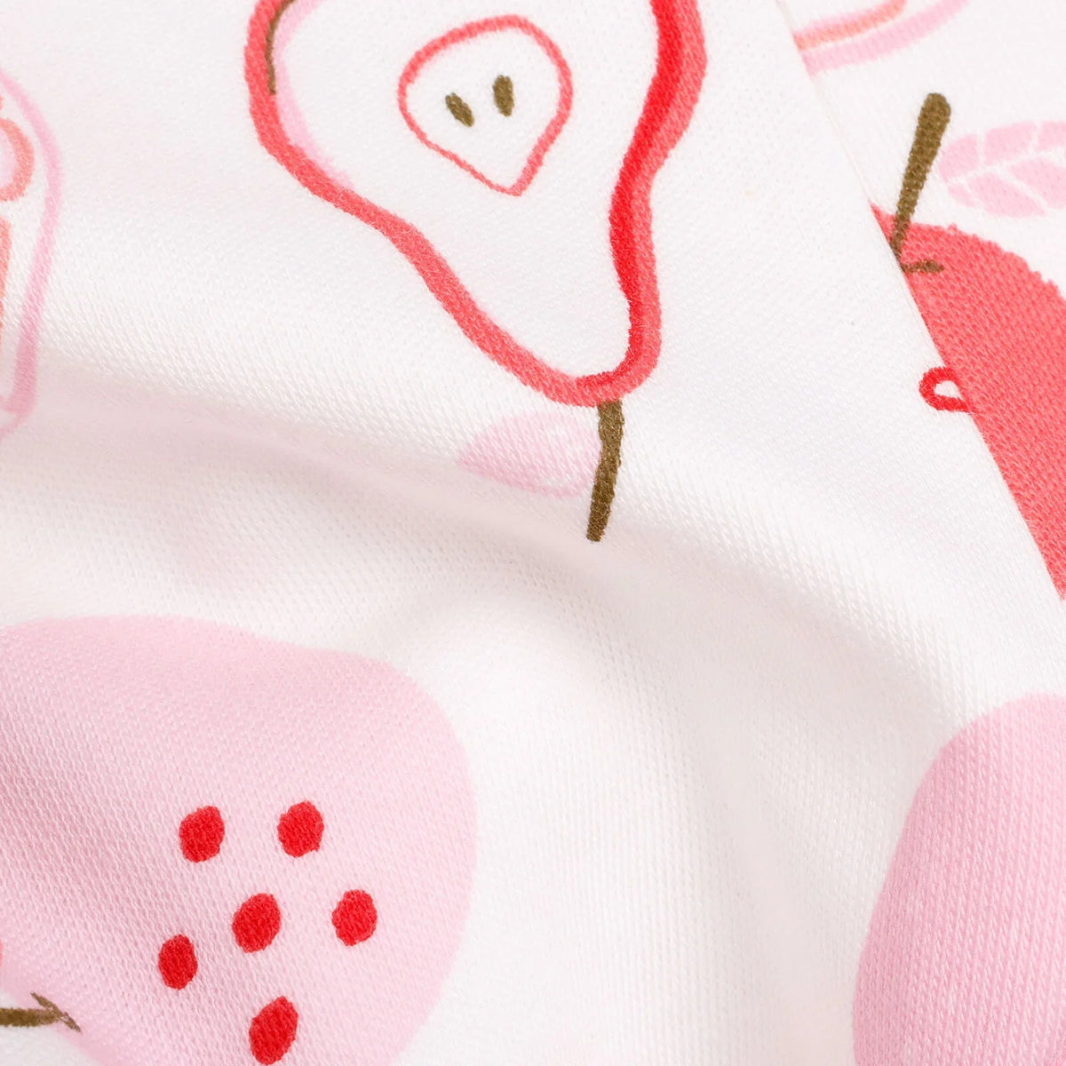 HelloBaby Fruit Print 2 Pack Footed Interlock Baby Bottoms (Newborn to 9 Months)