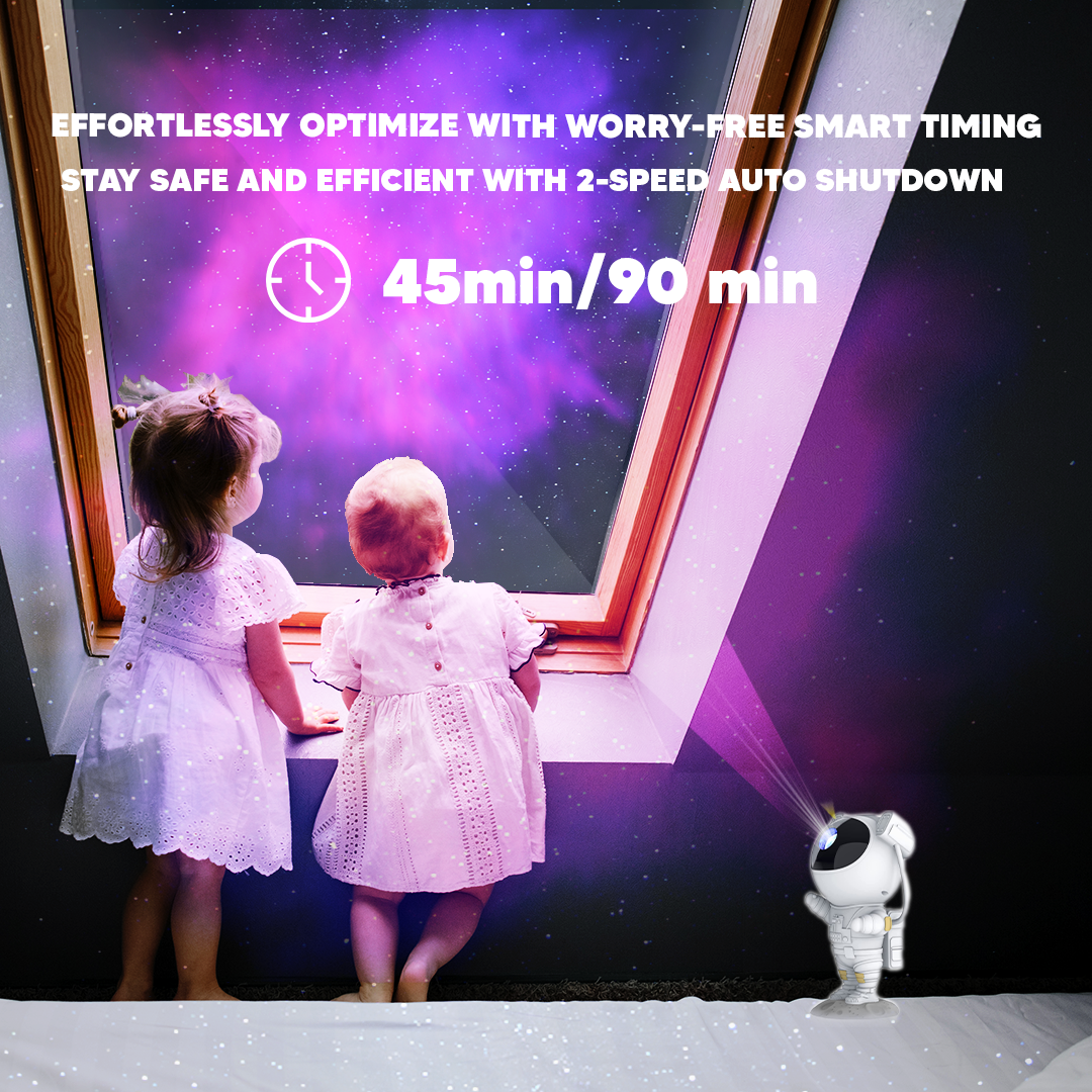 Astronaut Themed Projector Night Lamp with Remote Control