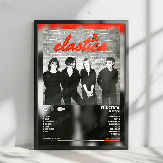 Elastica "Elastica" Album Cover Poster - with Complete Tracklist