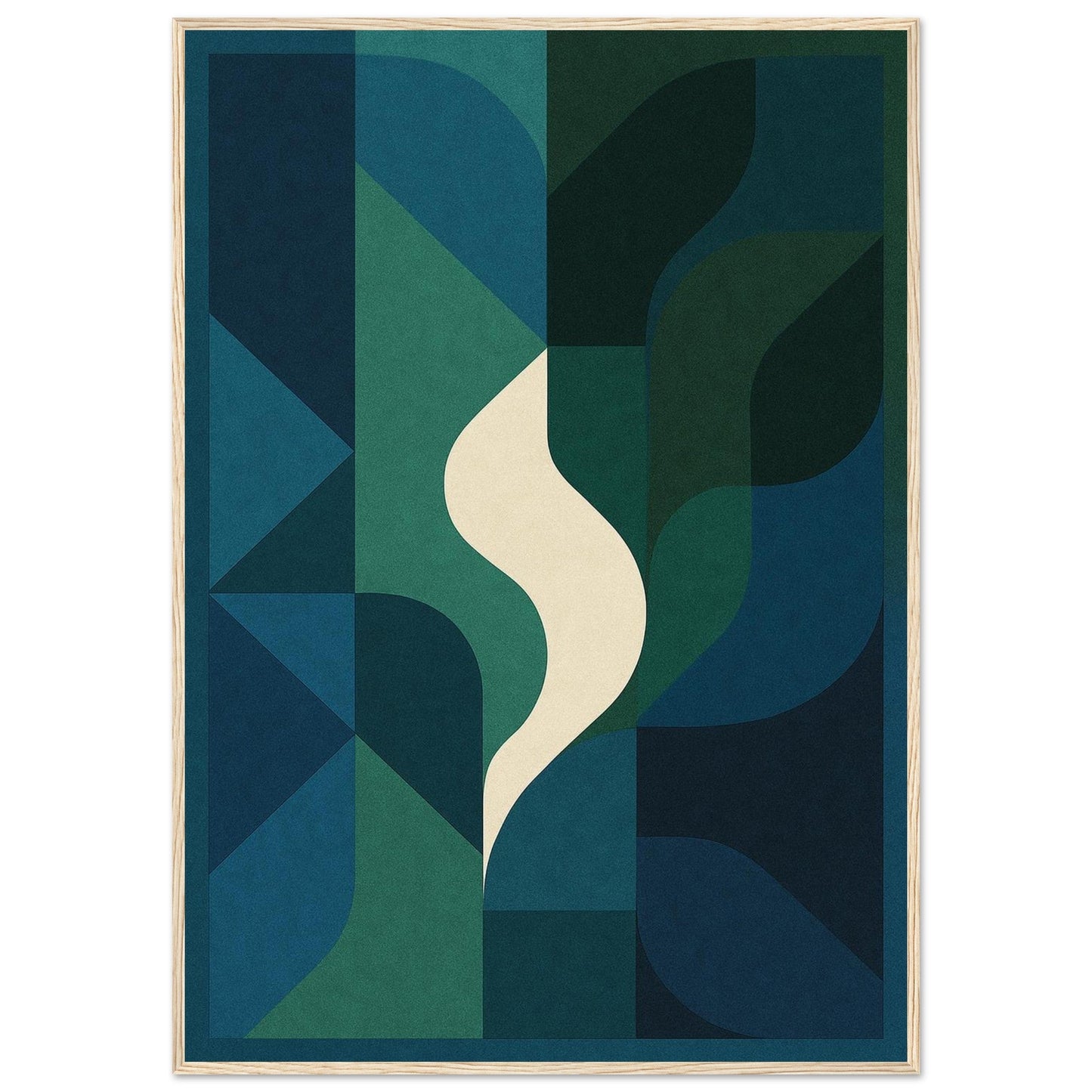 Abstract Night - Premium Matte Paper Wooden Framed Poster