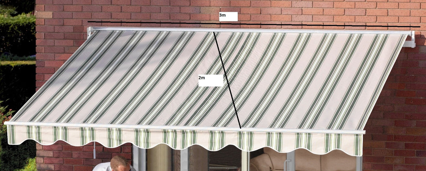 Greenhurst Easy Fit Ascot Patio Awning | 2.5m, 3m & 3.5m