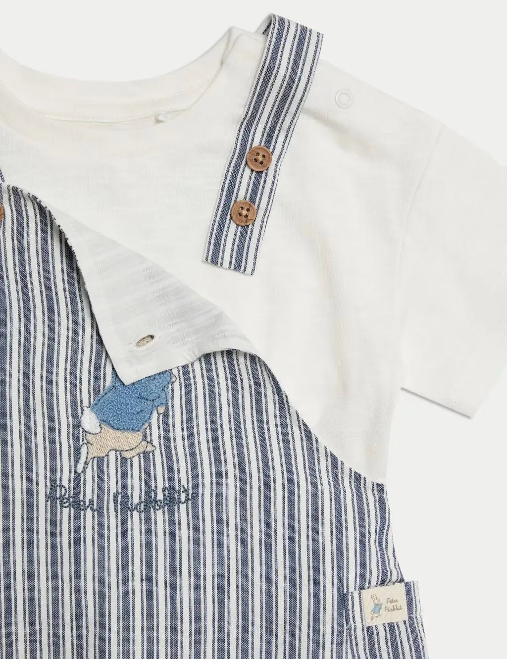 3pc Pure Cotton Peter Rabbit™ Striped Outfit (0-3 Yrs)