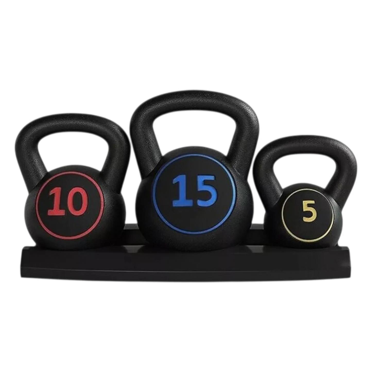 3pc Vinyl Kettlebell Rack 5-15Lbs set