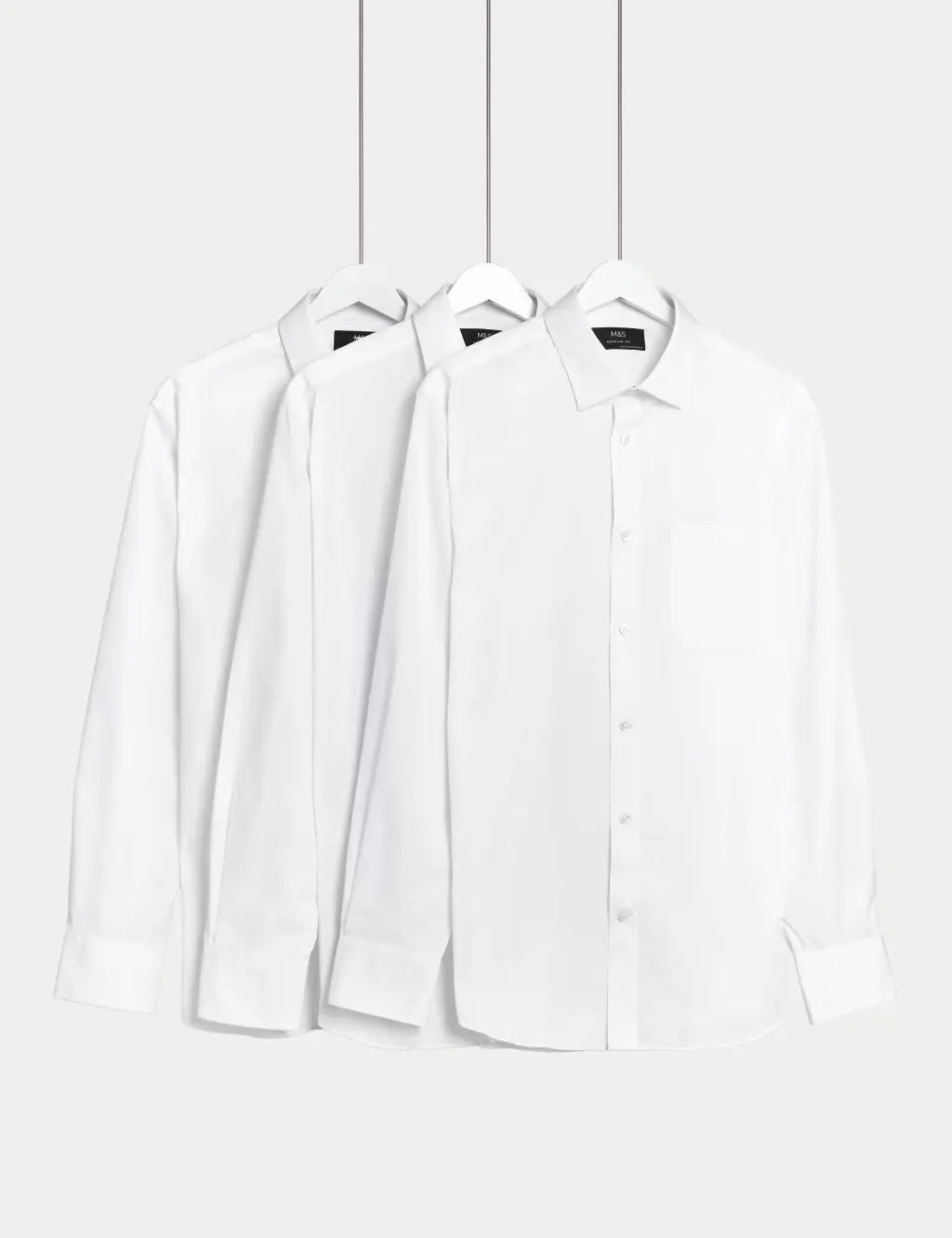 3pk Regular Fit Easy Iron Long Sleeve Shirts
