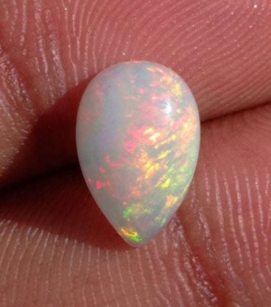 2.8ct Opal for Sale - White Fire Opal - Welo Opal - October Birthstone - 13x8mm