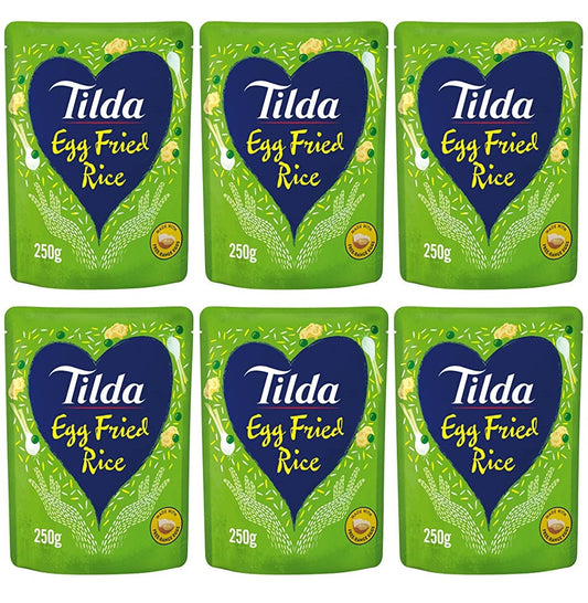 6 x Tilda Microwave Egg Fried Rice 250G