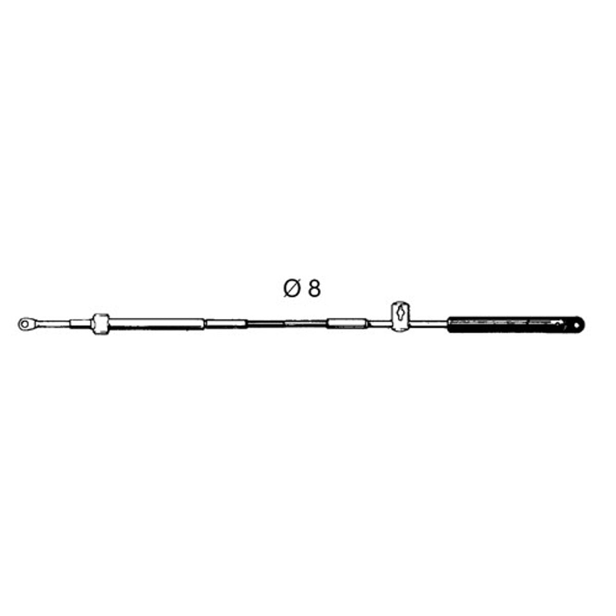 Ultraflex Mach5 Mercury Style Control Cable 6.6m (22ft) 4-CM5-22