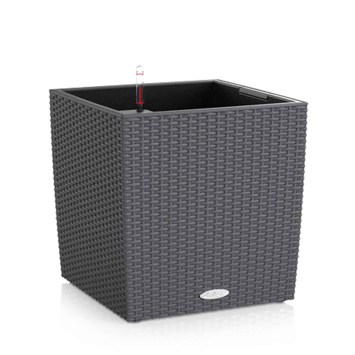 Plant pot Lechuza Black Grey polypropylene