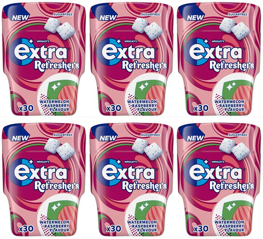 6 x Wrigleys Extra Refreshers Watermelon & Raspberry 67.2G