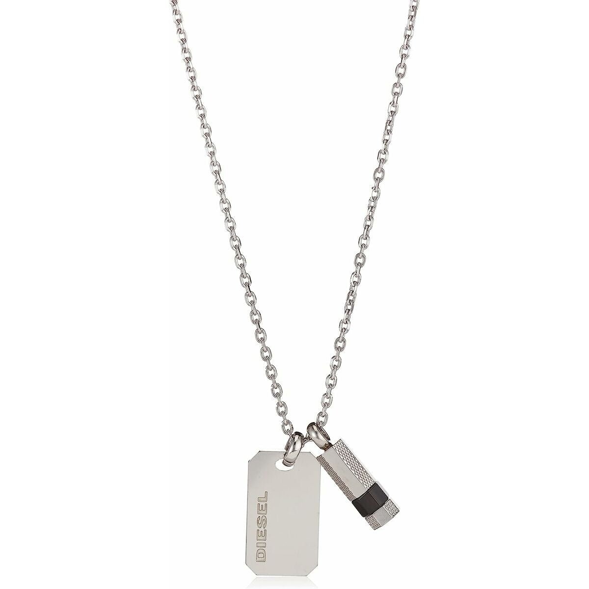 Men's Necklace Diesel DX1156040 Silver