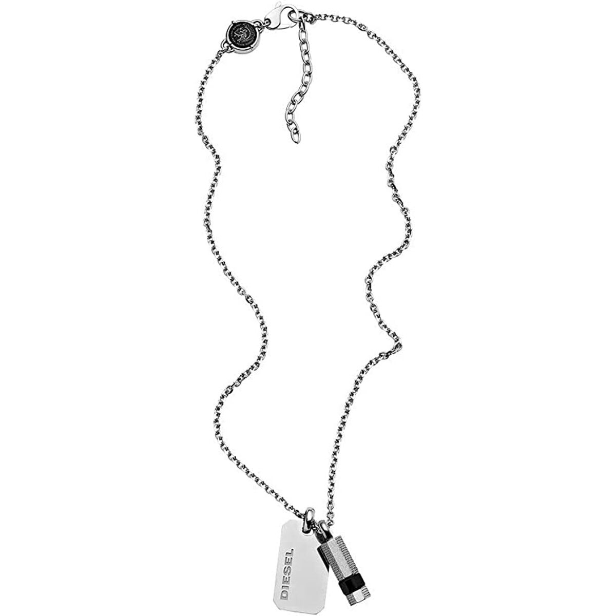 Men's Necklace Diesel DX1156040 Silver