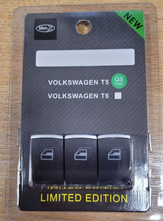 For VW Transporter T6 Electric Window Switch Caps Painted & Ready to Fit – Interior Trim Styling - Van-X