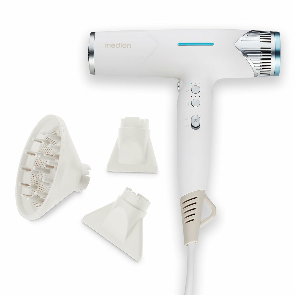 Hairdryer Medion White 1500 W