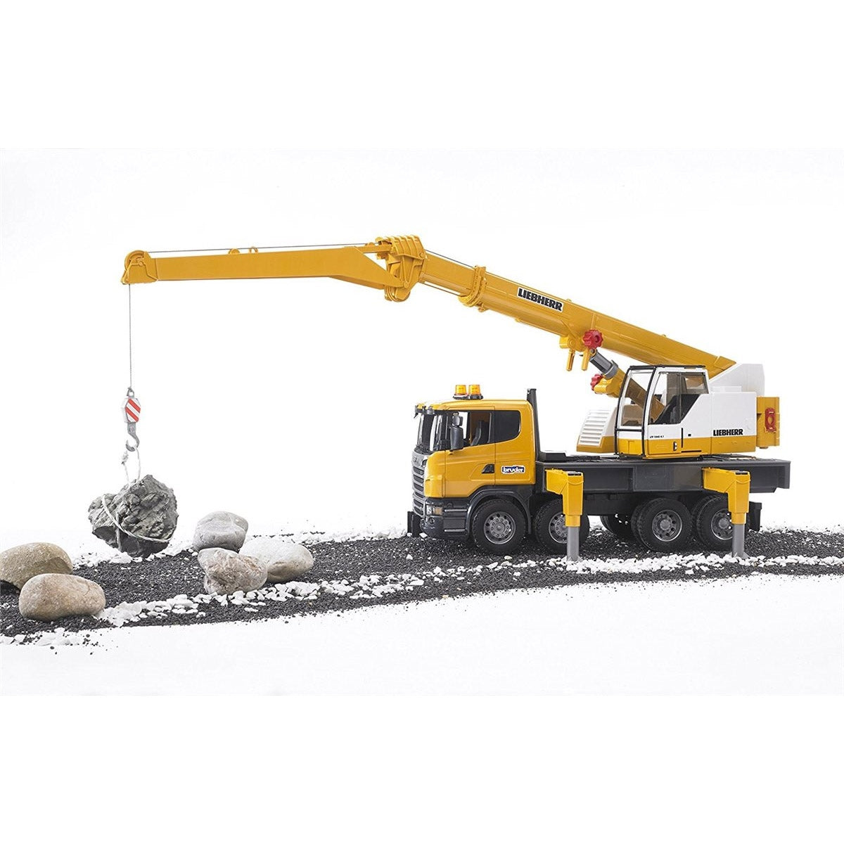 Bruder SCANIA R-Series Liebherr Toy Crane Truck, Scale 1:16