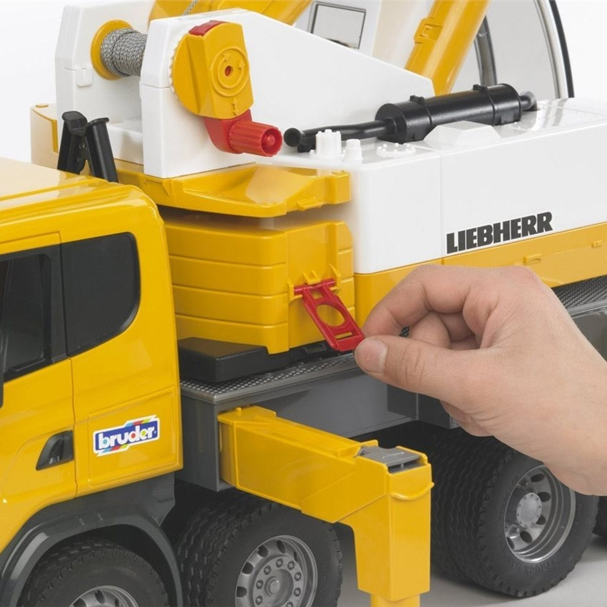 Bruder SCANIA R-Series Liebherr Toy Crane Truck, Scale 1:16