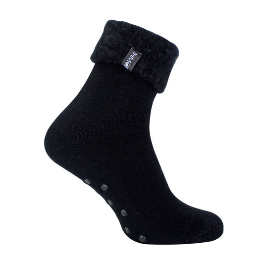 1 Pack Mens Soft Plush Lined Slipper Bed Socks