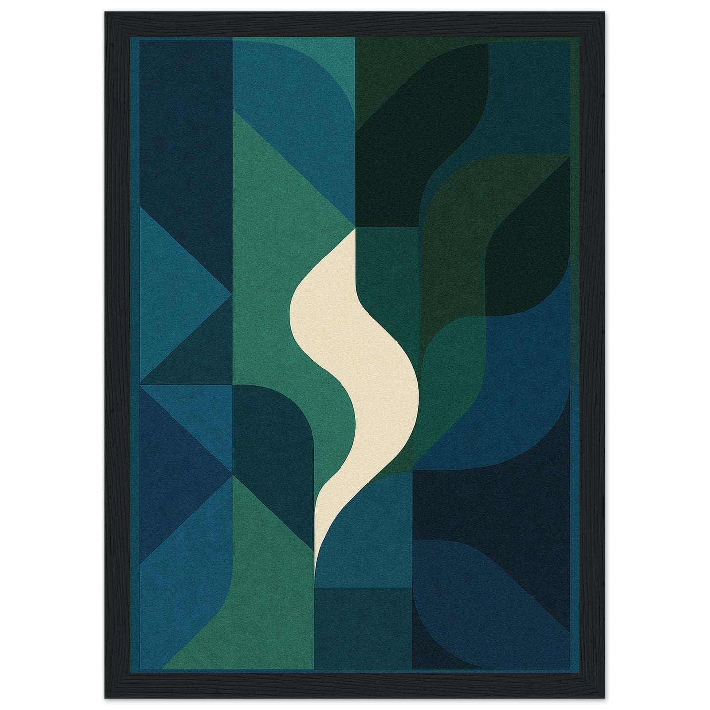 Abstract Night - Premium Matte Paper Wooden Framed Poster