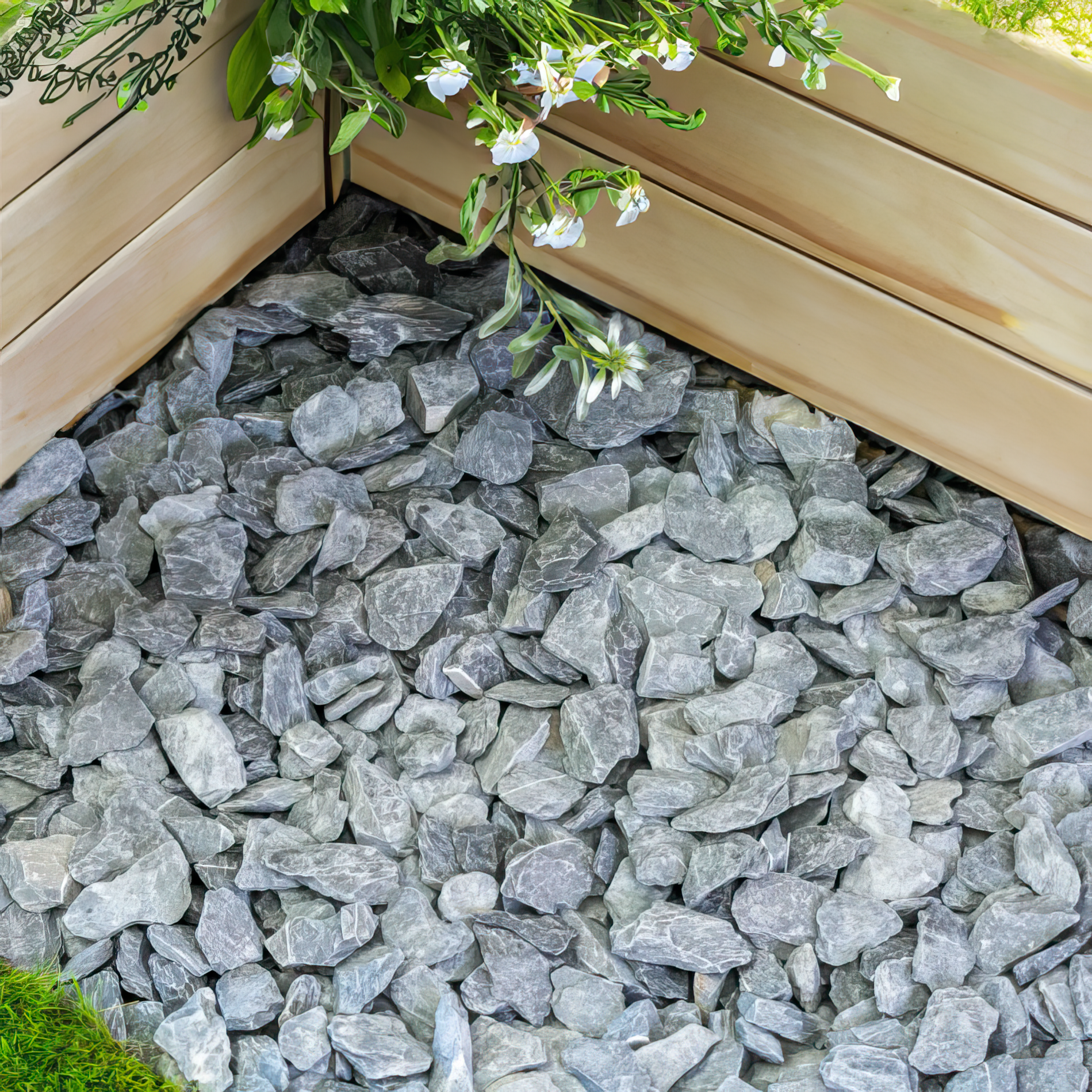 40mm Blue Slate Chippings