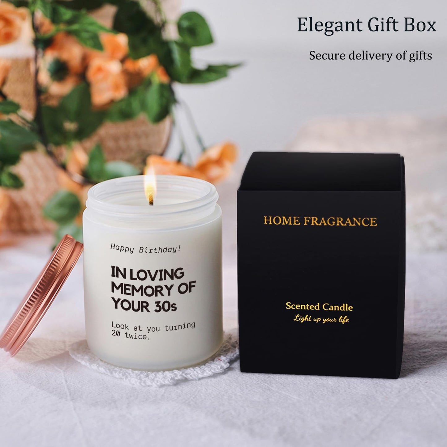 Best 40th Birthday Gifts Candle – Funny Gift for Women & Men