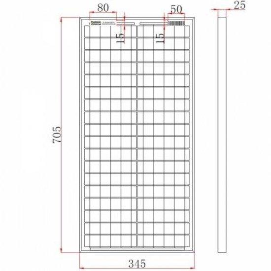 40W 12V solar panel with 5m cable