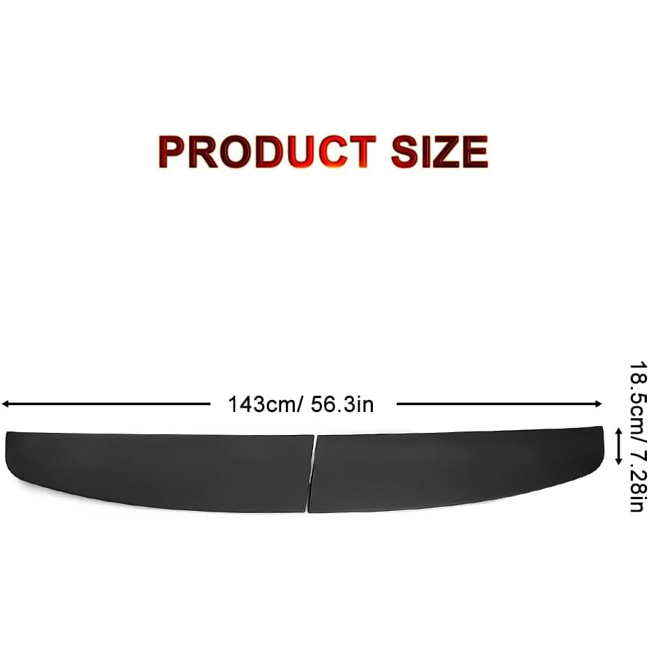 Rear Roof Spoiler for Ford Transit Custom 2013 2020 Black PU Plastic GEARZAAR