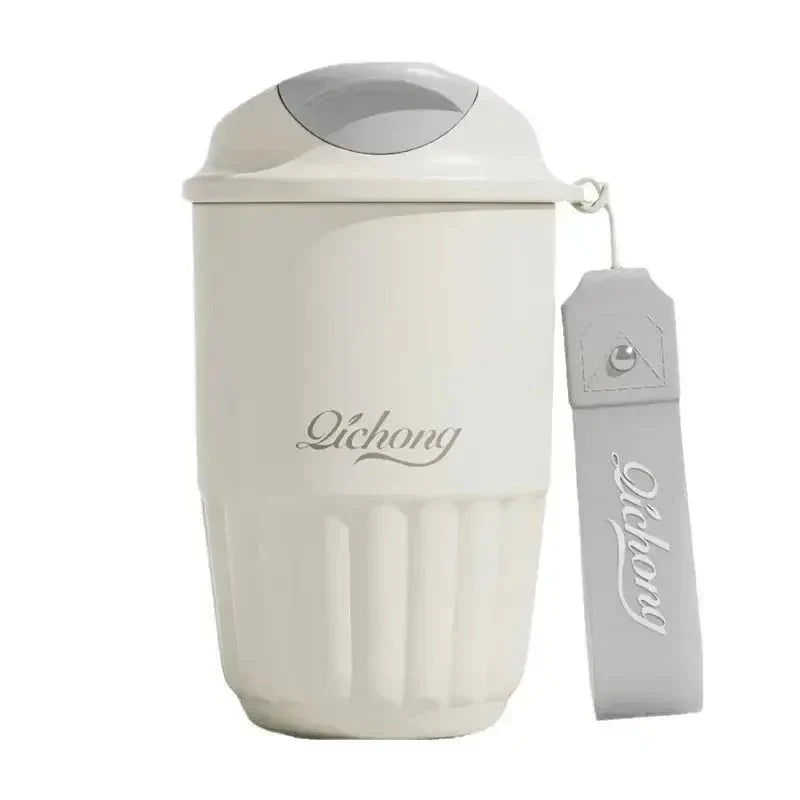 410ml Ceramic Lined Thermos Coffee Cup – Double Wall Stainless Steel Vacuum Insulated Thermal Mug Tumbler Gift