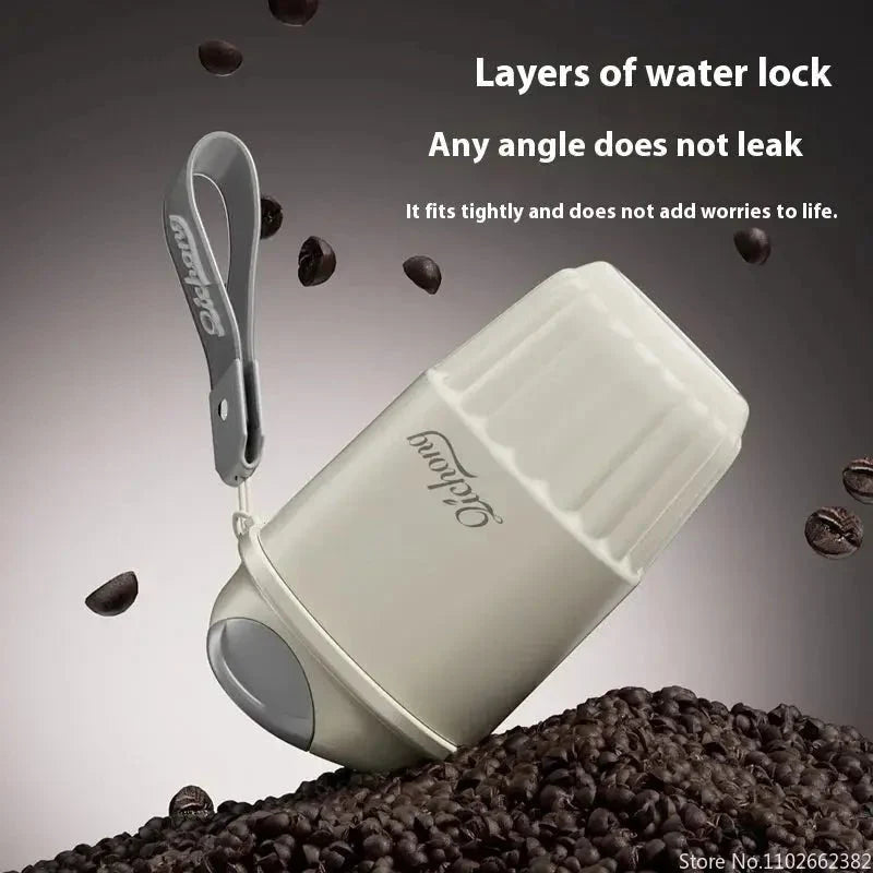 410ml Ceramic Lined Thermos Coffee Cup – Double Wall Stainless Steel Vacuum Insulated Thermal Mug Tumbler Gift