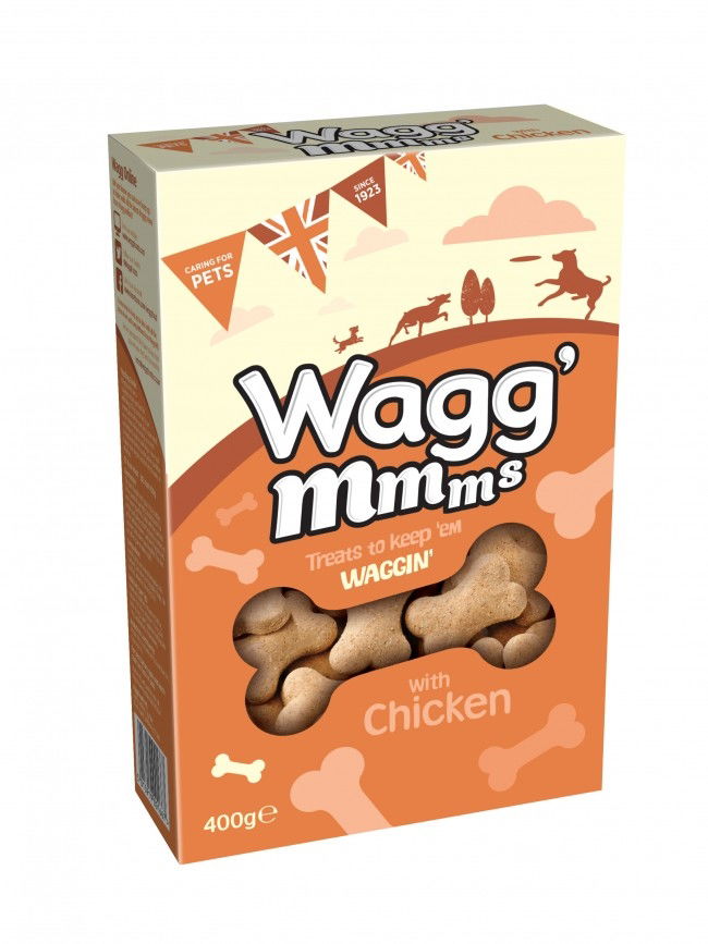 Wagg Mmms Dog Biscuits with 400g - Case of 5