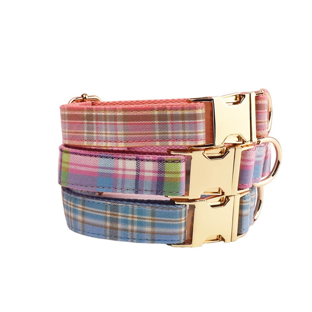 Qicaigei Dog Collar Pet Collar Traction Rope