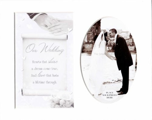 10x8 sentiment photo mount wedding