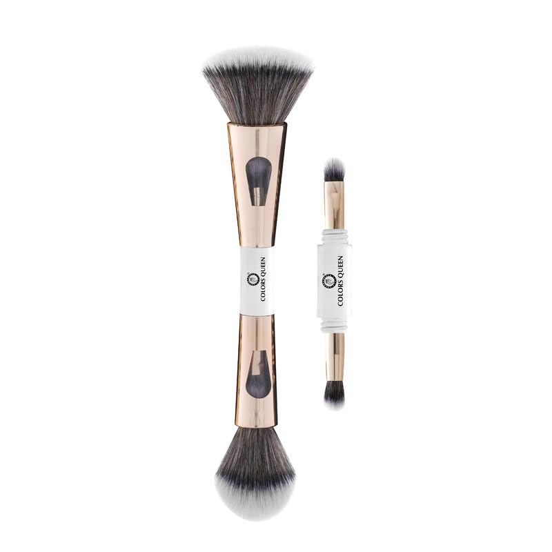 Colors Queen 4-in-1 Makeup Brush Set with Soft Bristles for Women