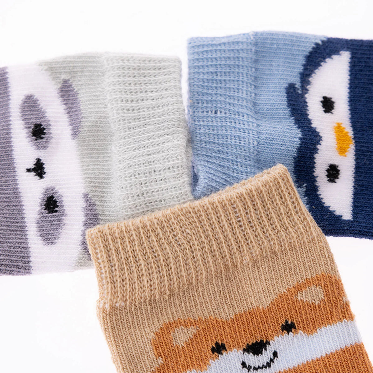 HelloBaby 3 Pack Animal Print Ankle Baby Socks (Newborn to 4-5 Years)