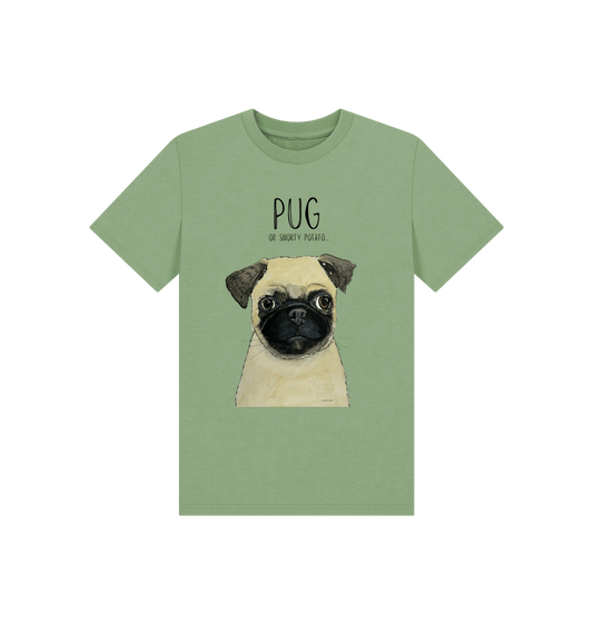 Pug Power! Adorable Kids Pug Print T-Shirt for the Ultimate Cute Look
