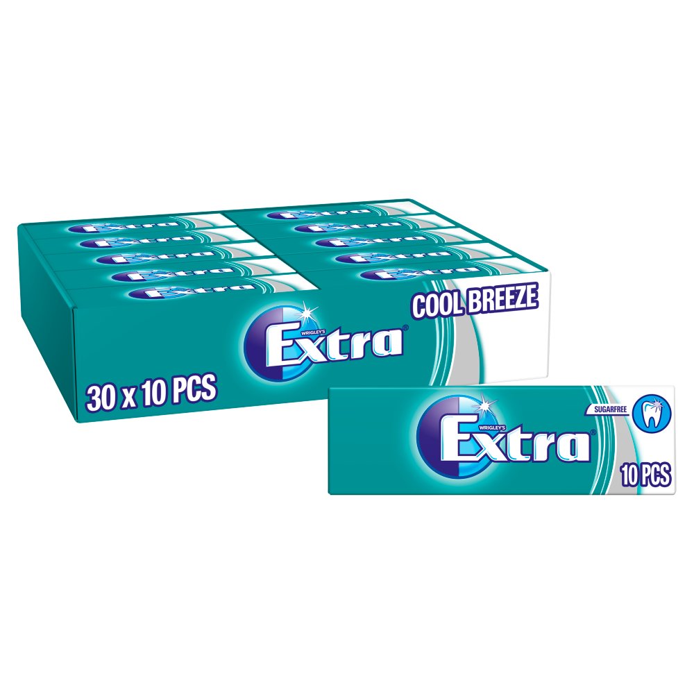 30 x Extra Sugar Free Cool Breeze 10 Peace